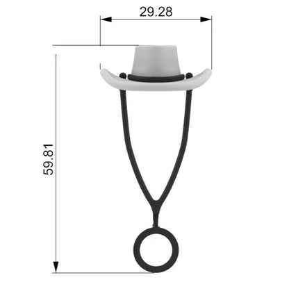 1-160PCS Silicone Cowboy Hat Straw Cap Cute Hat Shape Straw Topper Reusable Straw Tip Protector Cap Mug Accessory Gift Straw Cap